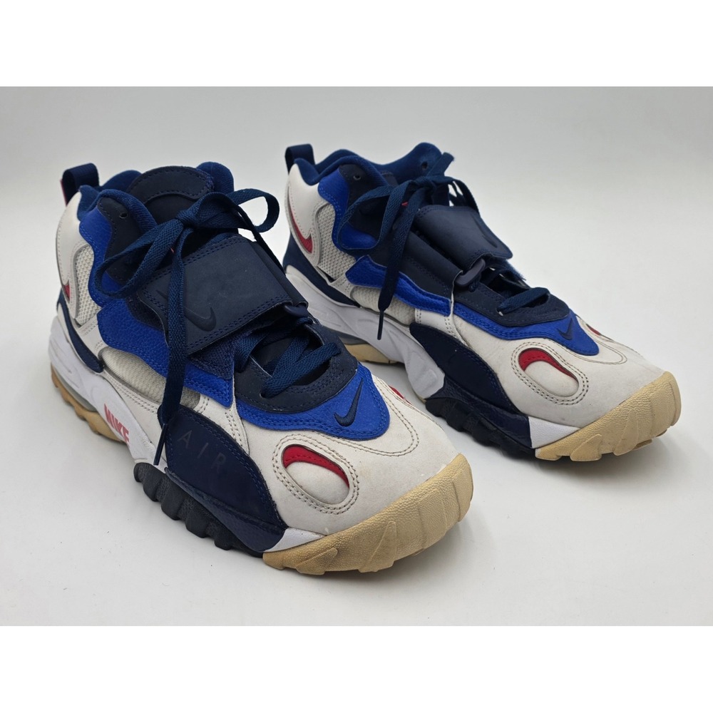 Nike Air Speed Sweep White Blue Red BV1165-100 Men's 11.5 New York Giants Shoes